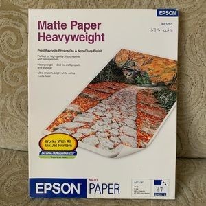 Epson Matte Paper Heavyweight 8.5” x 11” S041257